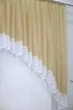 Кухонный комплект VR-Textil № 062к шторка с ламбрекеном темно-бежевый с белым 150х170 см (50-795) - изображение 6