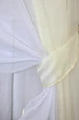 Кухонный комплект VR-Textil № 038к шторки и тюль бежевый с белым 280х170 см (50-328) - изображение 3