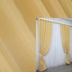 Комплект готовых штор VR-Textil Атлас Монорей № 801ш Золотистый 150х270 см 2 шт (30-585) - изображение 1