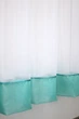 Кухонна фіранка VR-Textil № 047к бірюзовий з білим 280х170 см (50-460) - зображення 5