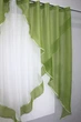 Кухонная занавеска VR-Textil № 029к оливковый с белым 280х170 см (50-536) - изображение 4
