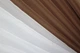Кухонные шторки VR-Textil № 096к с подвязками коричневый с белым 400х170 см (50-673) - изображение 4