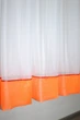 Кухонная занавеска VR-Textil № 047к оранжевый с белым 280х170 см (50-956) - изображение 5