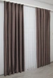 Комплект готовых штор VR-Textil Бархат Kadife № 1131ш Коричневый 150х275 см 2 шт (30-949) - изображение 5