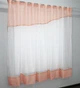 Кухонная занавеска VR-Textil № 047к персиковый с белым 280х150 см (59-559) - изображение 2