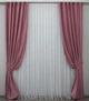 Комплект готовых штор VR-Textil Бархат № 1126ш Розовый с золотистым 150х270 см 2 шт (30-943) - изображение 2
