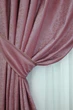 Комплект готовых штор VR-Textil Бархат № 1126ш Розовый с золотистым 150х270 см 2 шт (30-943) - изображение 4