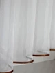 Кухонный комплект VR-Textil № 058к шторки и тюль с ламбрекеном коричневый с белым 270х170 см (50-678) - изображение 5