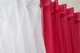 Кухонные шторки VR-Textil № 096к с подвязками красный с белым 400х170 см (50-806) - изображение 5