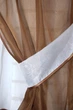 Кухонный комплект VR-Textil № 058к шторки и тюль с ламбрекеном коричневый с бежевым 280х170 см (50-175) - изображение 5