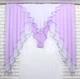 Кухонный ламбрекен VR-Textil № 022к сиреневый с белым 150х150 см (50-555) - изображение 5