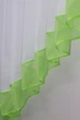 Кухонная занавеска VR-Textil № 023к салатовый с белым 150х150 см (50-738) - изображение 4