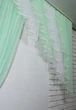 Кухонный комплект VR-Textil № 070к шторка с ламбрекеном мятный с белым 200х170 см (50-338) - изображение 3