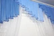 Кухонна занавіска VR-Textil № 049к шторки з ламбрекеном синій з блакитним та білим 200х170 см (50-061) - зображення 4