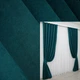Комплект готовых штор VR-Textil Микровелюр SPARTA № 836ш Темно-бирюзовый 150х285 см 2 шт (30-618) - изображение 1