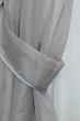 Кухонный комплект VR-Textil № 051к тюль и шторки с подвязками серый с белым 280х170 см (50-077) - изображение 3
