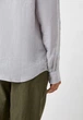 Сорочка Uniqlo PREMIUM LINEN розмір L світло сіра (448959) - изображение 5