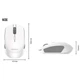 Беспроводная мышь Fantech W190 |BT 5.0, 2.4G, 1600dpi| для пк и ноутбуков white - изображение 11