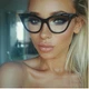 имиджевые очки кошачий глаз Honey Fashion Accessories черный (4-23) - изображение 1