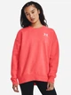 Свитшот на флисе женский Under Armour Essential Flc Os Crew 1379475-690 XS Красный (196883848607) - изображение 1