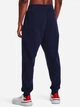 Спортивные штаны утепленные мужские Under Armour Ua Rival Fleece Joggers 1379774-410 2XL Синие (196884201456) - изображение 2