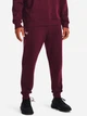 Спортивные штаны утепленные мужские Under Armour Rival Fleece Joggers 1379774-600 S Бордовые (196884200183) - изображение 1