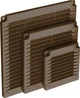 Решетка вентиляционная пластиковая AirRoxy 150x150 brown коричневый 02-318 - изображение 1