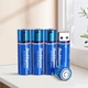 Аккумулятор USB AA 1500mwh 1.5v Lithium Ion Li-Ion - перезаряжаемая батарея 2 шт Doublepow - изображение 8