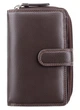 Тёмно-коричневый кожаный кошелек Visconti HT33 CHOC Madame c RFID - изображение 1