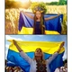 Флаг Украины государственный уличный габардин Trend 91 х 136 см Сине-желтый - изображение 5