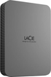 Жорсткий диск LaCie Mobile Drive 4TB STLR4000400 2.5 USB Type-C External Grey - зображення 1