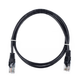Патч-корд литий RITAR, CCA, UTP, RJ45, Cat.5e, 1M, чорний Q500 - зображення 1