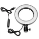 Лампа кільцева світлодіодна USB Ring Light 7325, 16 см - изображение 1