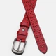 Ремень женский из натуральной кожи Laras CV10ZK-094r-red 105 см Красный (ROZ6400176539) - изображение 3
