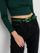 Ремень женский из натуральной кожи Laras CV108011g-green 105 см Зеленый (ROZ6400176543) - изображение 2