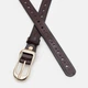 Ремень женский из натуральной кожи Laras CV10ZK-019br-brown 110 см Коричневый (ROZ6400176557) - изображение 3