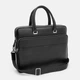 Сумка мужская кожаная Laras K108820-1bl-black Черная (ROZ6400176617) - изображение 4