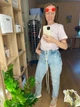 Окуляри з подвійними лінзами іміджеві сонцезахисні круглі у стилі Steampunk червоного кольору в золотистій оправі унісекс - изображение 8