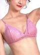 Кружевное бюстгальтер-браллет с эластичной резинкой снизу No Brand 753-44 One size (44-46) 1 шт - изображение 1