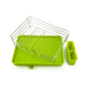 Сушка для посуды с органайзером MVM 39х30х12 см Зеленая (DR-02 GREEN) - изображение 3