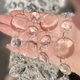 Акриловые бусы - гирлянда из кристаллов на кольцах (Упаковка 1м). Декоративное украшение - изображение 1