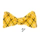 Краватка-метелик Bow Tie House жовта з ножицями американський бавовна 08499 - зображення 1