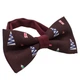 Бабочка Bow Tie House вишневая с елками новогодняя праздничная 08762 - изображение 2