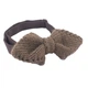 Бабочка Bow Tie House вязаная коричневая твидовая - уголком 09878 - изображение 2