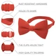 Бабочка Bow Tie House большая красная с оттенком оранжевого однотонная 09237 - изображение 2