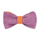 Галстук-бабочка Bow Tie House льняная двухсторонняя (абрикосовый;фиолетовый) 05948 - изображение 1
