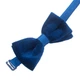 Бабочка Bow Tie House велюровая королевского синего цвета с атласом 09602 - изображение 2