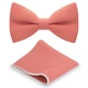 Метелик Bow Tie House великий насичена персикова з хусткою - габардин 08603LH - зображення 1