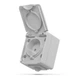 Розетка зовнішня 1-сіра BINERA IP65 (VF-BNW21-G) - зображення 1
