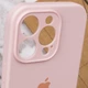 Чехол Silicone Case Full Camera Protective (AA) для Apple iPhone 14 Pro Max (6.7") Розовый / Chalk Pink Без бренда - изображение 7